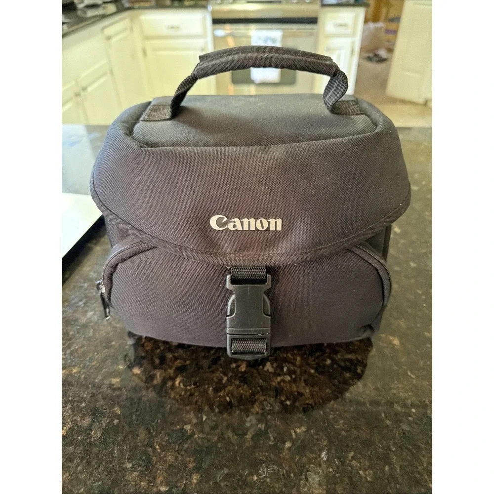 Canon Camera Case DLSR Padded Storage Travel Pockets Handle Compartments